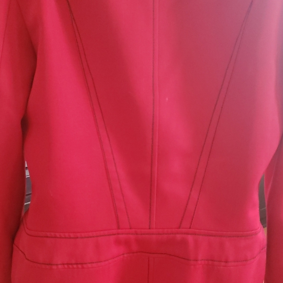 Entre Deux Mode Red Light weight Jacket Size 8 - Picture 5 of 9